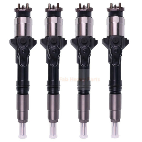 4X Fuel Injector 095000 - 6800 1J574 - 53050 1J574 - 53051 Fits for Kubota V3800 V3800DI - Fab Heavy Parts