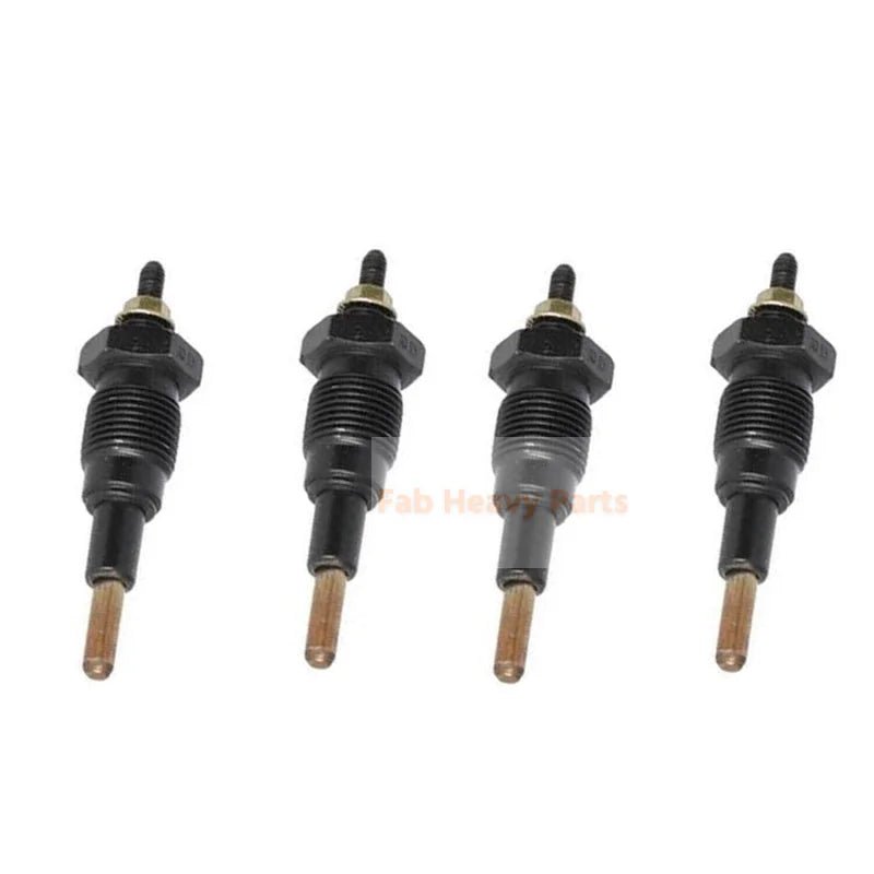 4x Glow Plug 124250 - 11500 Fits For Yanmar YM2200 YM2700 Tractor - Fab Heavy Parts