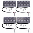4X Led Work Light V0511 - 53510 Fits for Kubota SVL65 - 2 SVL65 - 2C SVL75 SVL75 - 2 SVL75 - 2C - Fab Heavy Parts