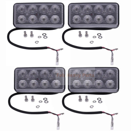 4X Led Work Light V0511 - 53510 Fits for Kubota SVL65 - 2 SVL65 - 2C SVL75 SVL75 - 2 SVL75 - 2C - Fab Heavy Parts