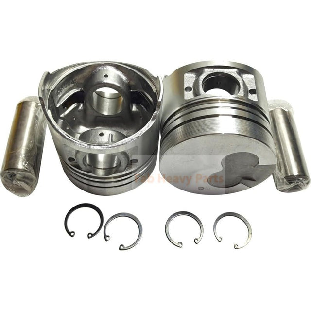 4X Piston With Pin And Clips 23410 - 42540 23410 - 42544 Fits For Hyundai D4BH TCI Engine Parts - Fab Heavy Parts