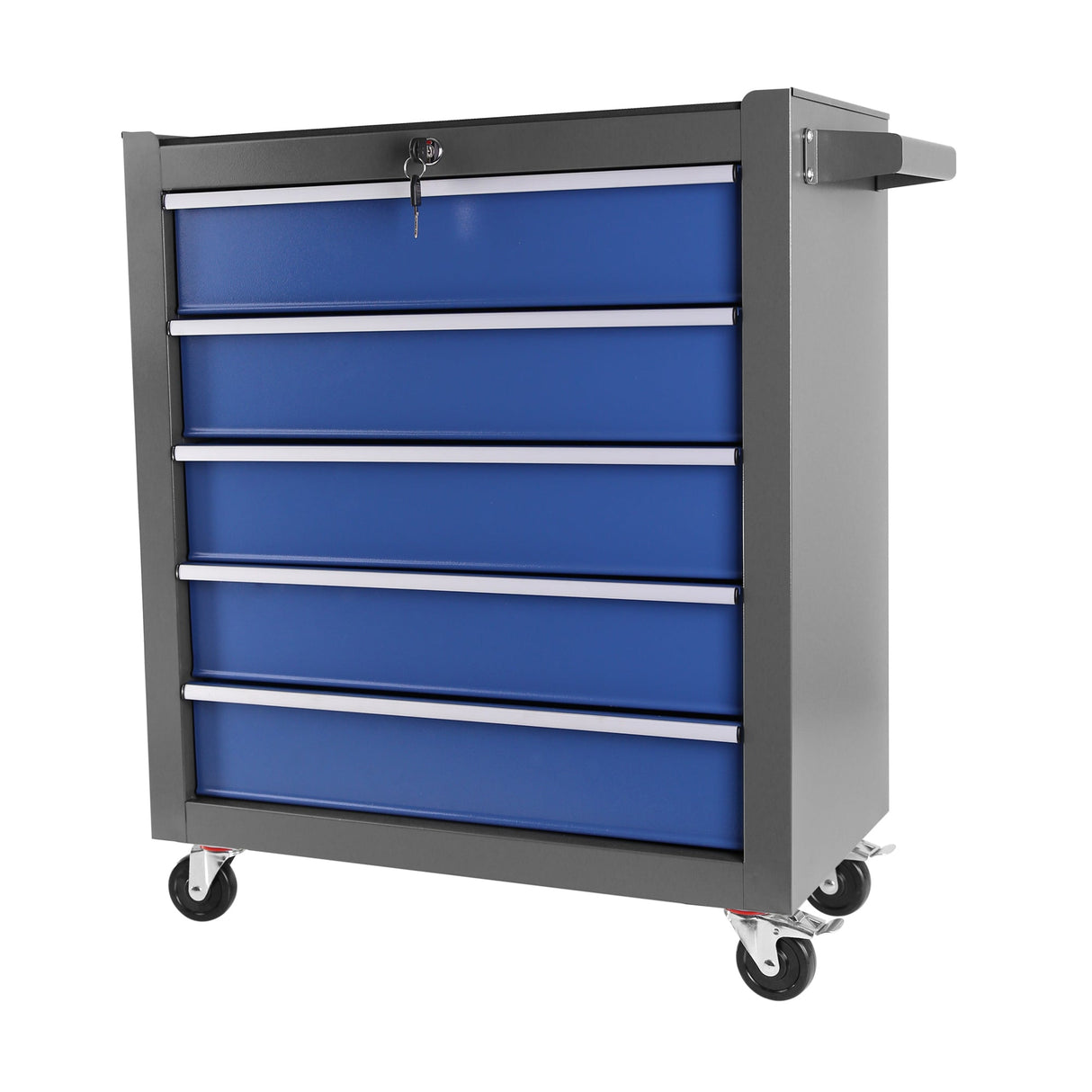5 Drawers Rolling Tool Chest Box with Wheels Portable Organizer for Garage Workshop Home Crafts Use - Fab Heavy Parts