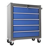5 Drawers Rolling Tool Chest Box with Wheels Portable Organizer for Garage Workshop Home Crafts Use - Fab Heavy Parts