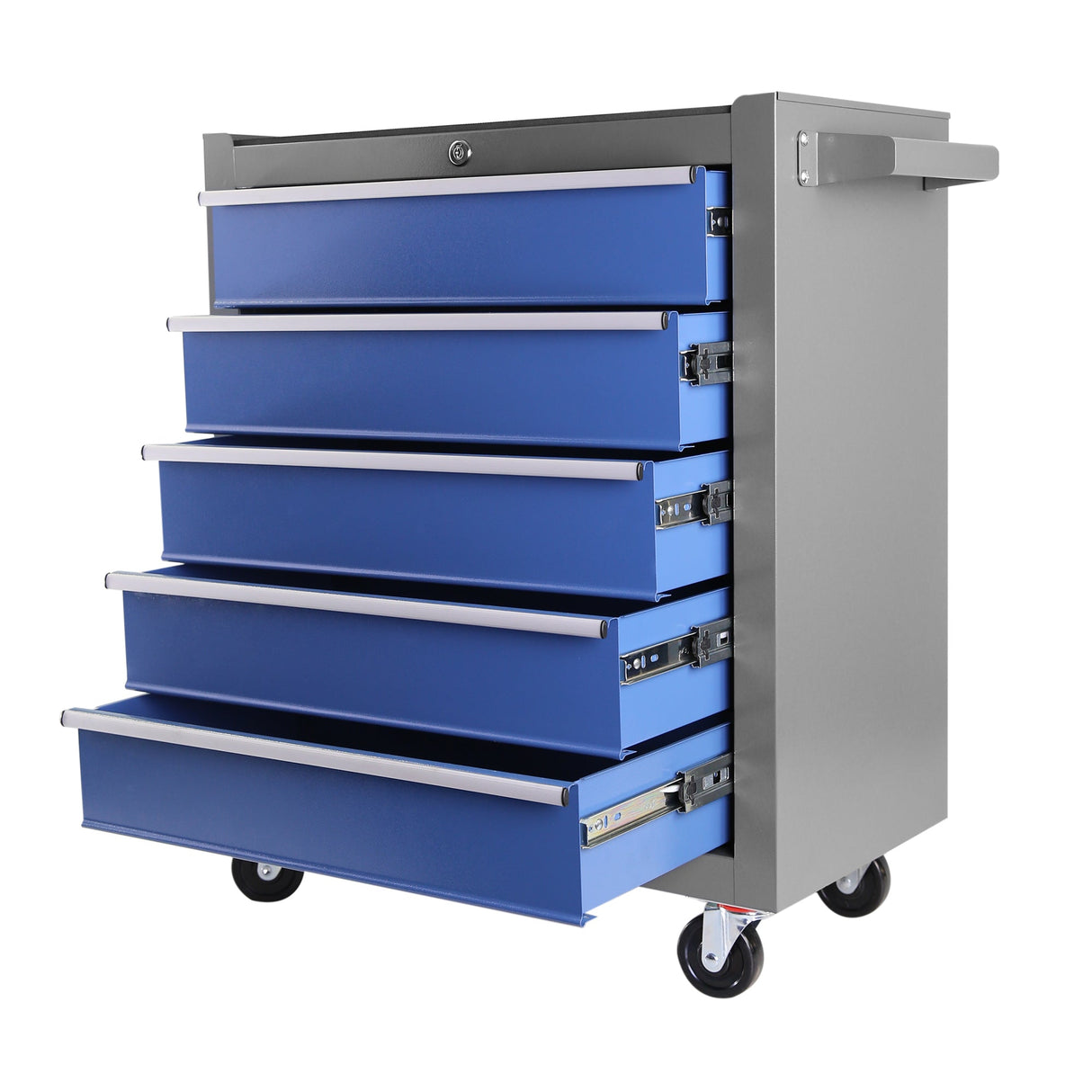 5 Drawers Rolling Tool Chest Box with Wheels Portable Organizer for Garage Workshop Home Crafts Use - Fab Heavy Parts