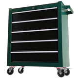 5 - Drawers Rolling Tool Chest Cabinet with Keyed Locking System - Green - Fab Heavy Parts