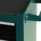 5 - Drawers Rolling Tool Chest Cabinet with Keyed Locking System - Green - Fab Heavy Parts
