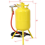 5 - Gallons Air Sand Blaster w/Blast Gun - Yellow - Fab Heavy Parts