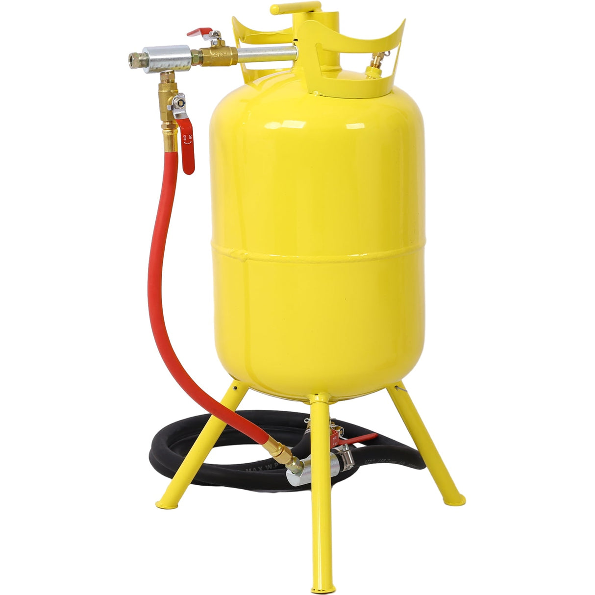5 - Gallons Air Sand Blaster w/Blast Gun - Yellow - Fab Heavy Parts