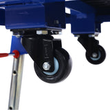 5 - in - 1 Portable Workbench with Detachable Miter Saw Stand & Height Adjustable Legs Scaffold/Dolly/Creeper/Platform - Fab Heavy Parts