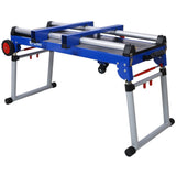 5 - in - 1 Portable Workbench with Detachable Miter Saw Stand & Height Adjustable Legs Scaffold/Dolly/Creeper/Platform - Fab Heavy Parts