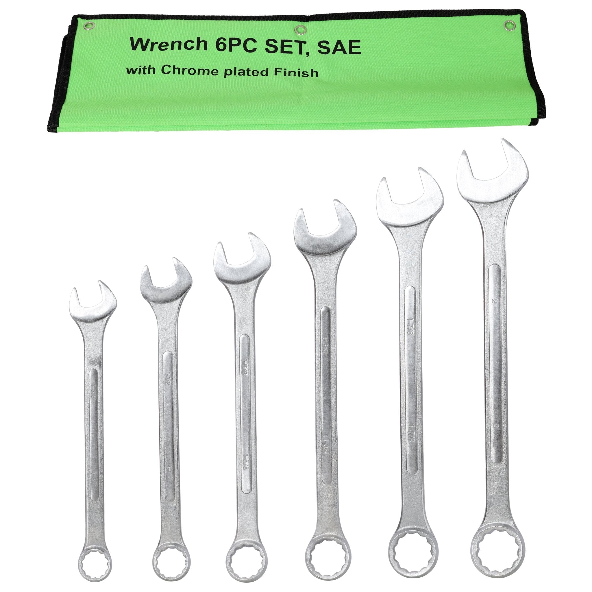 5 PCS SAE Jumbo Combination Wrench Set Extra Large SAE 1-3/8