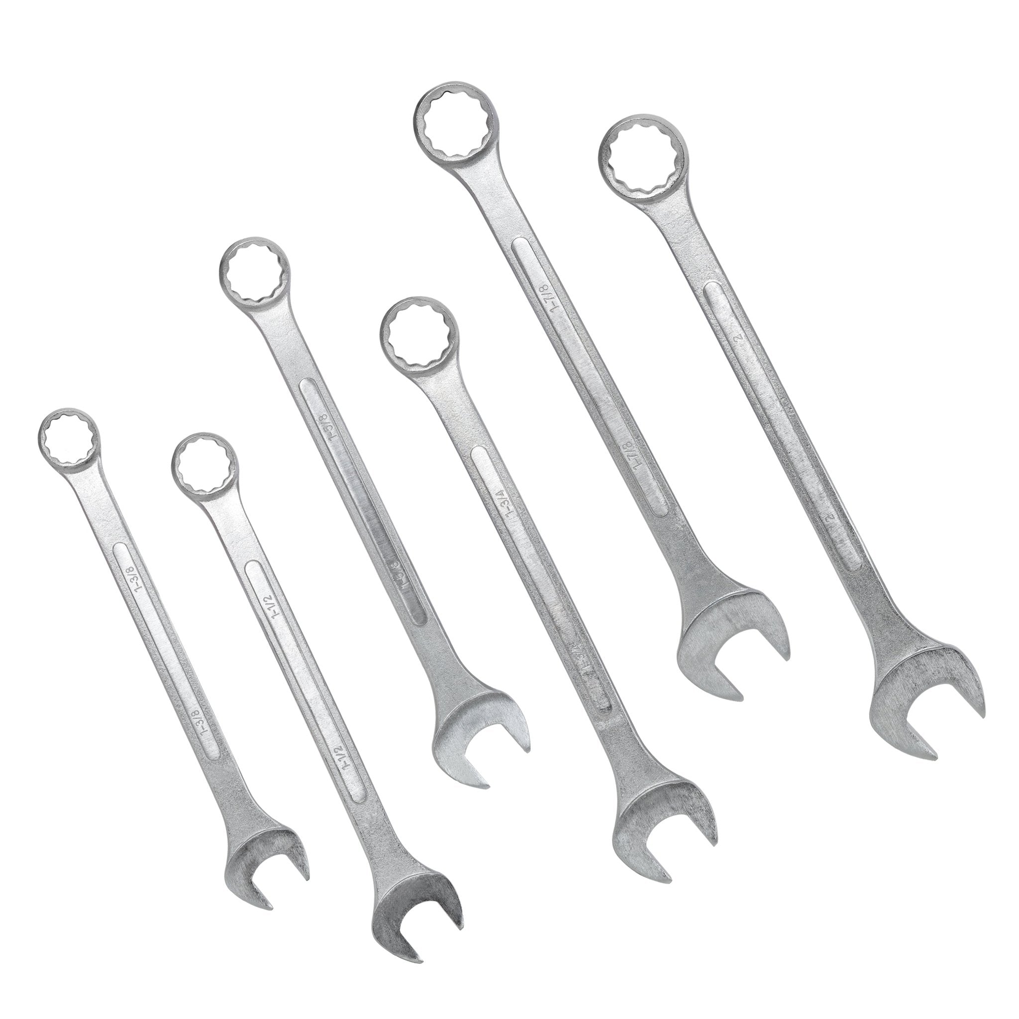5 PCS SAE Jumbo Combination Wrench Set Extra Large SAE 1-3/8