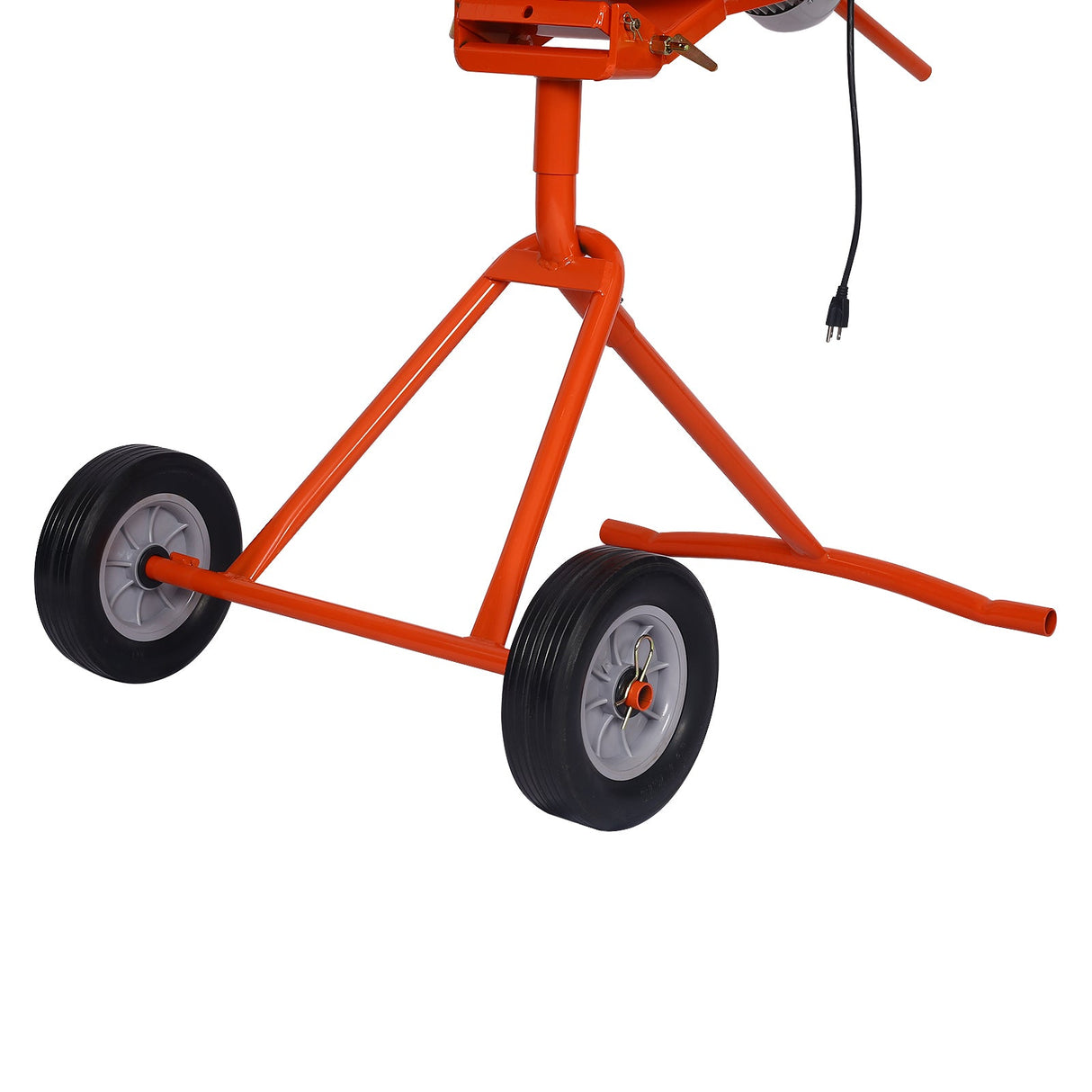 5.0 cu. ft. Portable Concrete Mixer Electric Cement ETL Certificated Copper Motor - Orange - Fab Heavy Parts