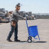 50 Lbs Siphon Feed Sandblaster Kit Portable Abrasive Blasting Machine with 9.8FT Hose Cast Aluminum Blasting Gun - Fab Heavy Parts