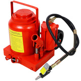 50 Ton 100,000LBS Air Hydraulic Bottle Jack with Pneumatic & Manual Hand Pump Rugged Steel Construction - Fab Heavy Parts