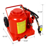 50 Ton 100,000LBS Air Hydraulic Bottle Jack with Pneumatic & Manual Hand Pump Rugged Steel Construction - Fab Heavy Parts