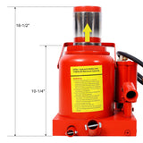 50 Ton 100,000LBS Air Hydraulic Bottle Jack with Pneumatic & Manual Hand Pump Rugged Steel Construction - Fab Heavy Parts