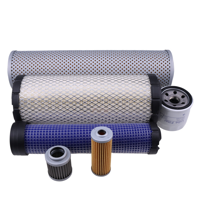 Kit de filtre de 500 heures s'adapte à John Deere Excavator 26G (broche: 1ff026gx-k26000)