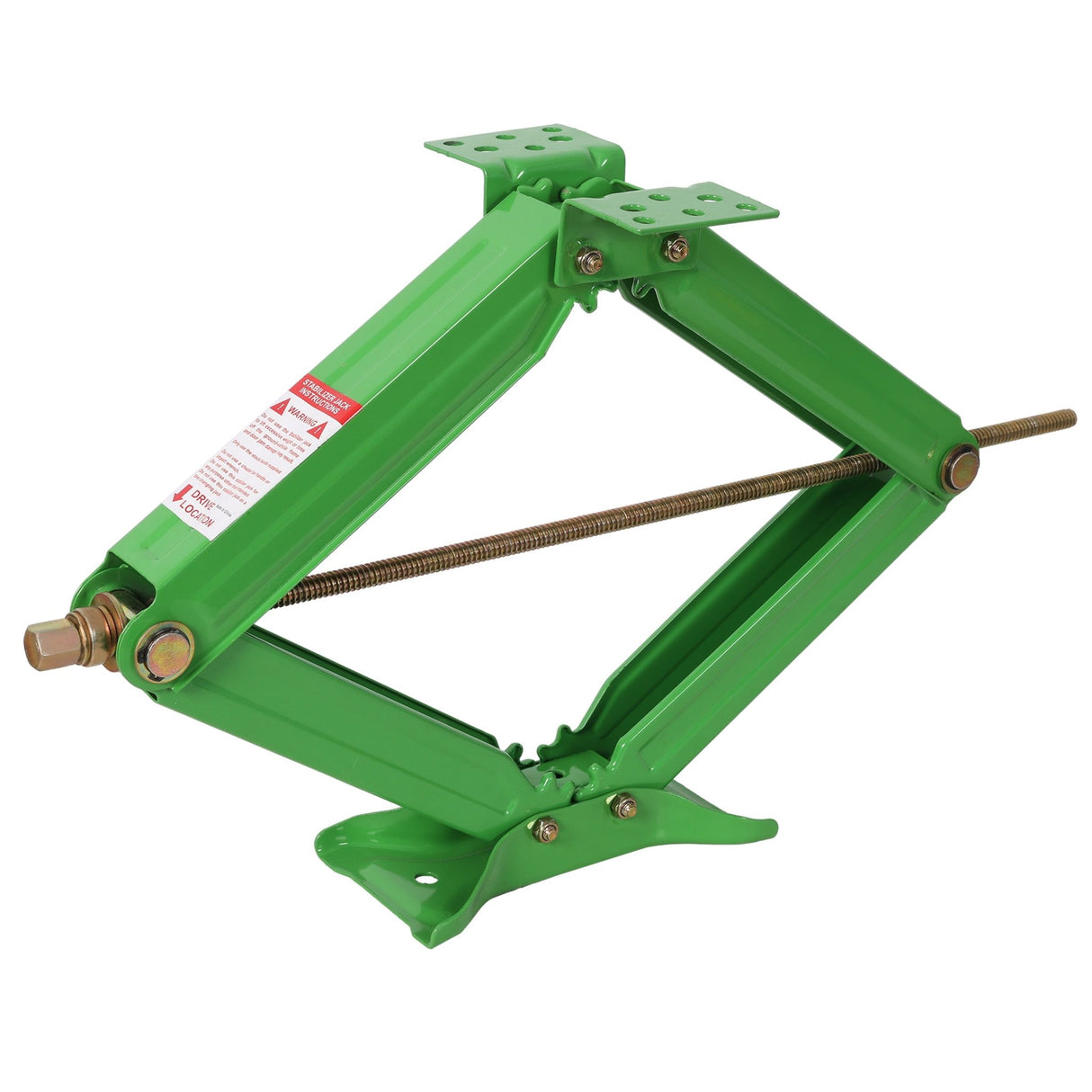 5000 lbs RV Scissor Jacks 24 in RV Stabilizer Leveling Scissor Jacks, Set of 2 - Green - Fab Heavy Parts