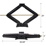 5000 lbs RV Scissor Jacks 24 in RV Stabilizer Leveling Scissor Jacks, Set of 2 - Fab Heavy Parts