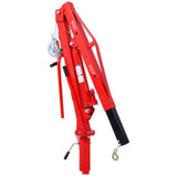 500Lb Pickup Truck Hydraulic PWC Dock Jib Engine Hoist Crane Hitch Mount Lift 2' - Red - Fab Heavy Parts