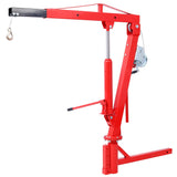 500Lb Pickup Truck Hydraulic PWC Dock Jib Engine Hoist Crane Hitch Mount Lift 2' - Red - Fab Heavy Parts