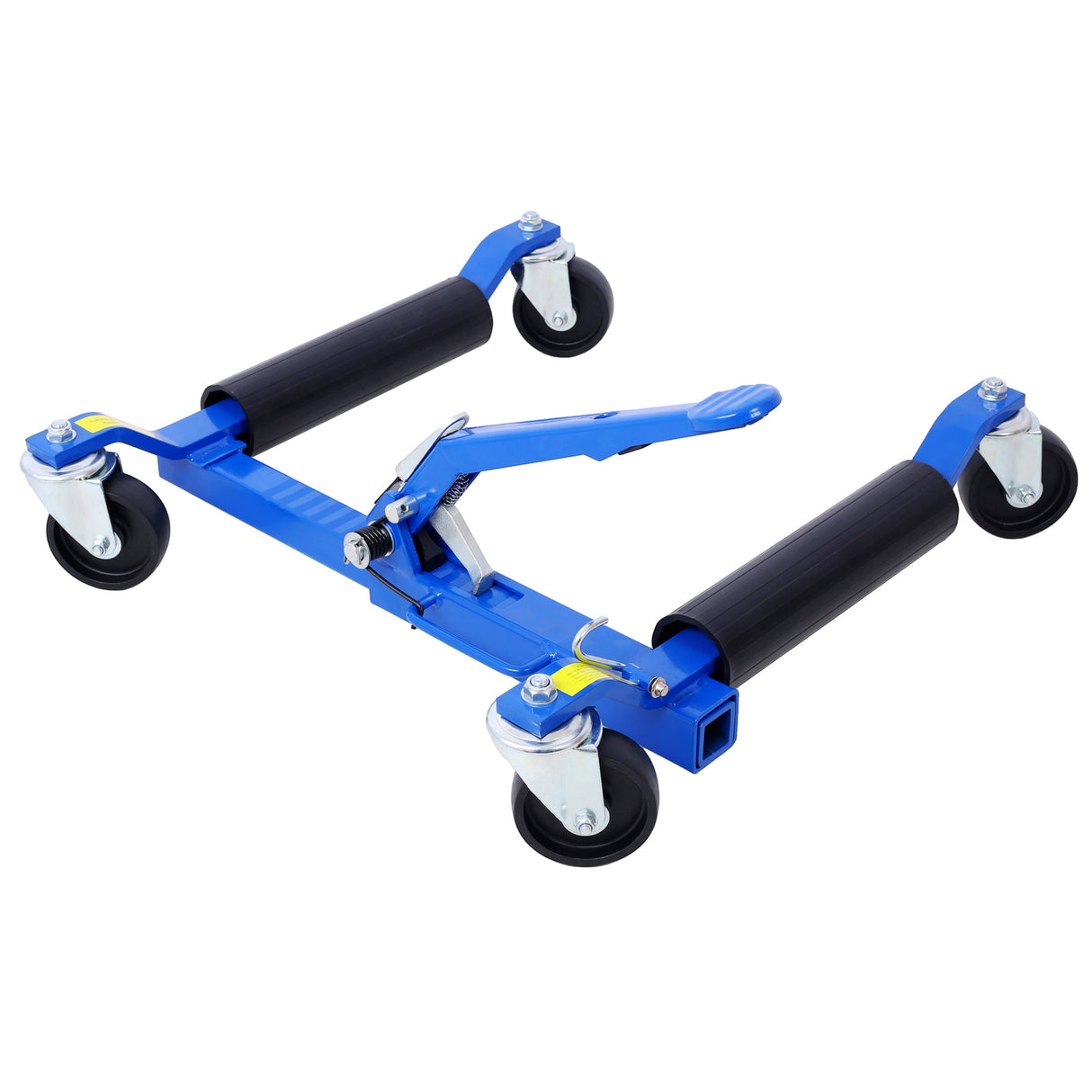 Set of 2 Wheel Dolly Car Skates Vehicle Positioning Hydraulic Tire Jack Ratcheting Foot Pedal Lift 1,250lbs--Blue