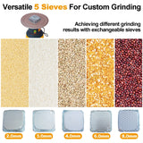50L Grain Mill Grinder Electric Corn Grinder with 5 Grinder Sieves + 1 Wrench - Fab Heavy Parts