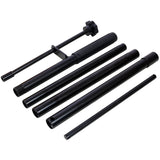 Jack de botella hidráulica de aire de 50.000 libras con bomba neumática y manual construcción de acero resistente