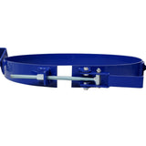 55 Gallon Drum Lifter Ring Steel Tilting Painted Carbon 1200 Lbs Capacity - Blue - Fab Heavy Parts