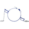 55 Gallon Drum Lifter Ring Steel Tilting Painted Carbon 1200 Lbs Capacity - Blue - Fab Heavy Parts