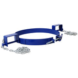 55 Gallon Drum Lifter Ring Steel Tilting Painted Carbon 1200 Lbs Capacity - Blue - Fab Heavy Parts