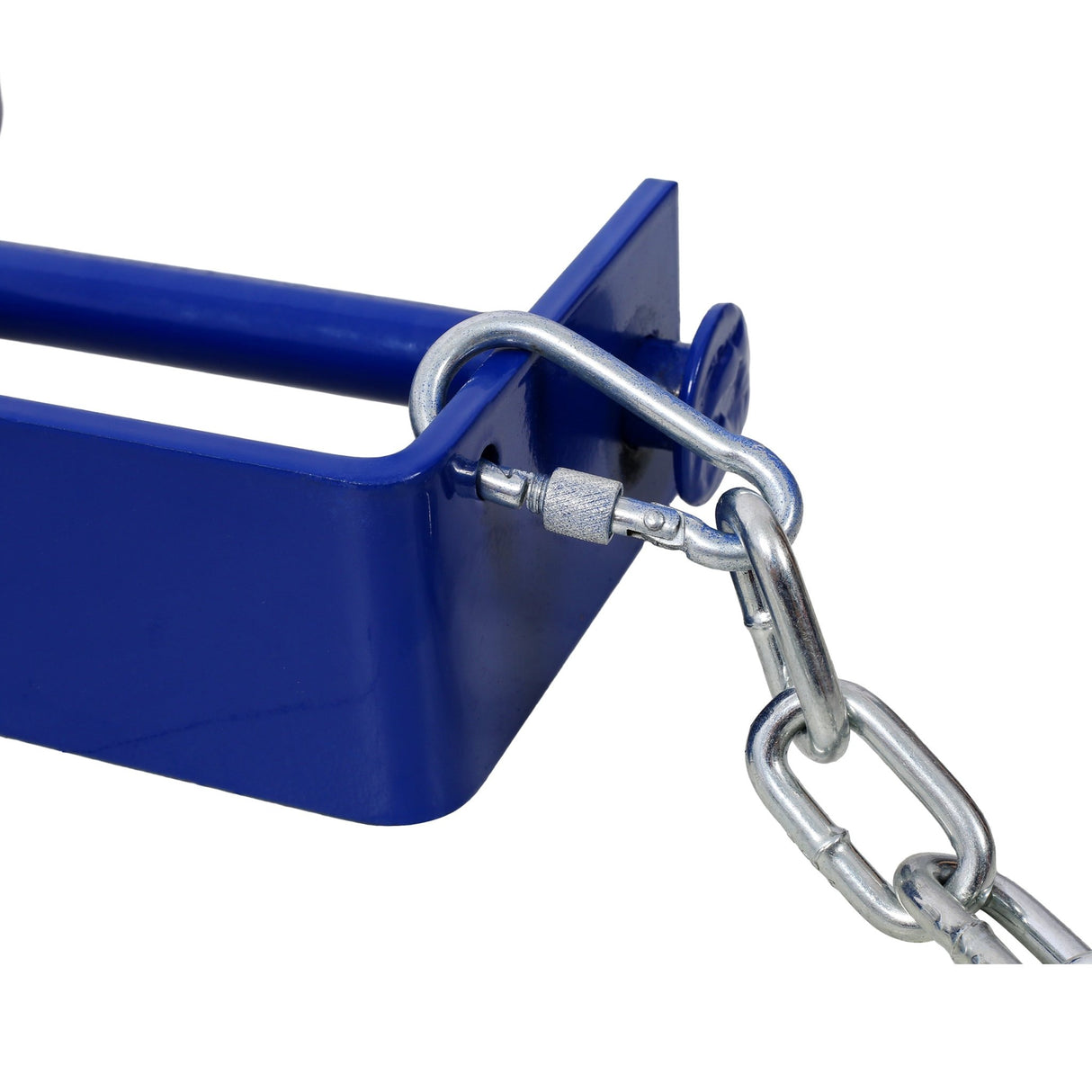 55 Gallon Drum Lifter Ring Steel Tilting Painted Carbon 1200 Lbs Capacity - Blue - Fab Heavy Parts