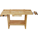 55 - Inch Wooden Workbench for Garage Workshop and Home - Fab Heavy Parts
