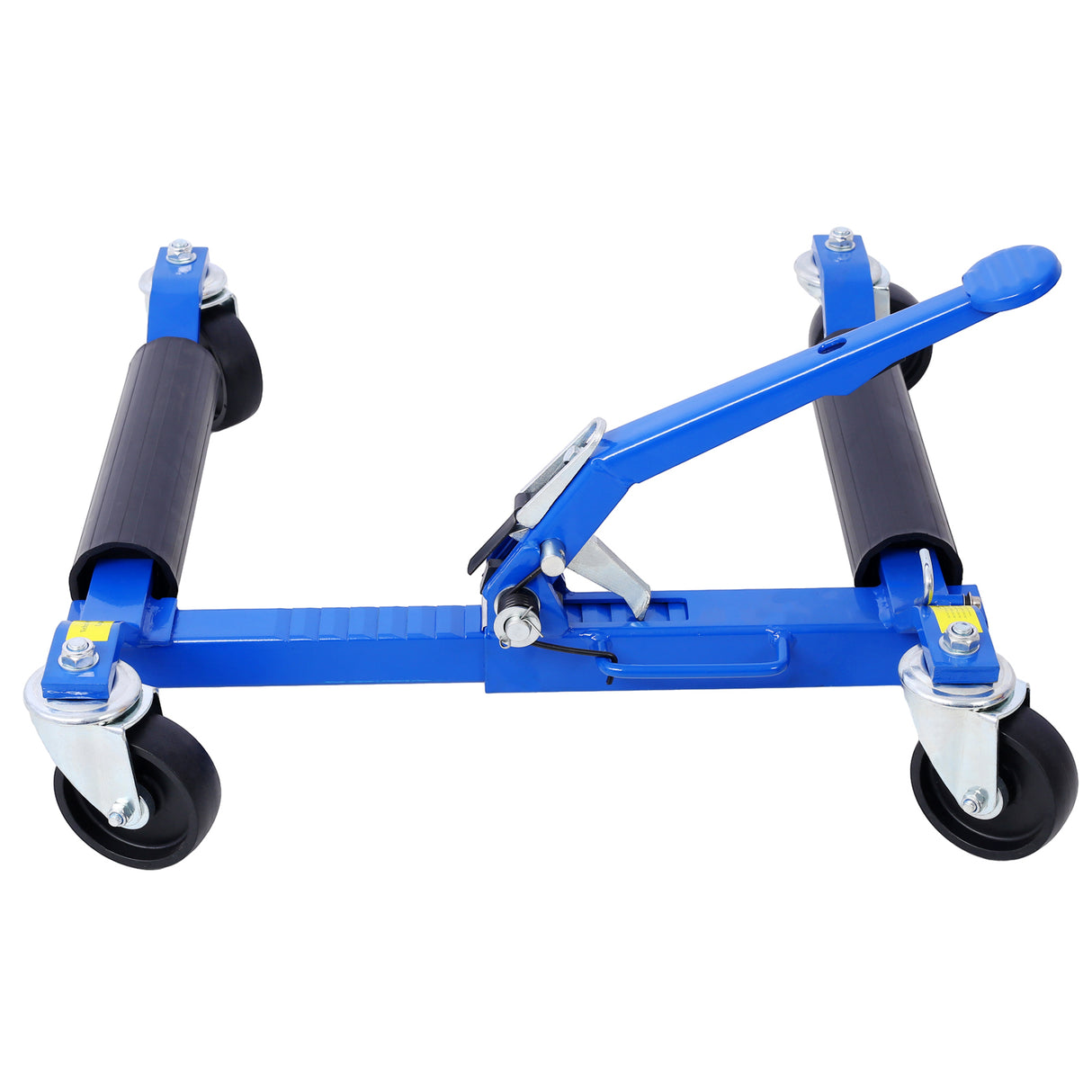 Set of 2 Wheel Dolly Car Skates Vehicle Positioning Hydraulic Tire Jack Ratcheting Foot Pedal Lift 1,250lbs--Blue