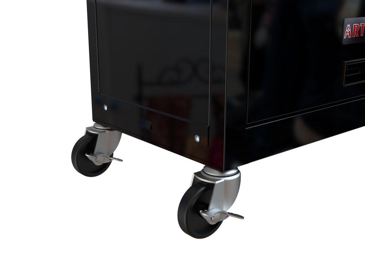 8-Drawer Tool Storage Cabinet High Capacity Rolling Chest with Wheels and Drawers Black