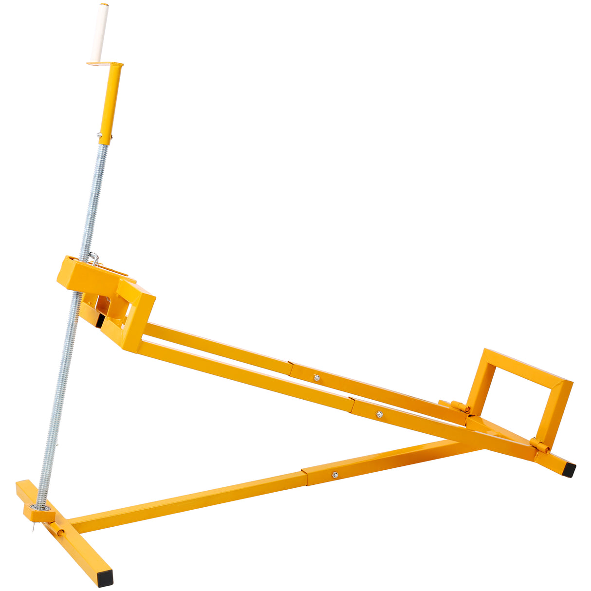 Easy Lawn Mower Lift for Riding Tractors 800 Lbs Capacity Ride-on Cleaning Aid Universal Lawn Tractor + 45° Tilt Adjustable--Yellow
