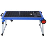 5-in-1 Portable Workbench with Detachable Miter Saw Stand & Height Adjustable Legs Scaffold/Dolly/Creeper/Platform