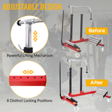 Truck Tractor Tire Wheel Dolly Heavy Duty Portable Dual Wheel Dolly with 2640 lb. Capacity