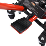 Hydrauliczny podnośnik motocyklowy Udźwig 1500 LBS Podnośnik ATV Przenośny stół z 4 kołami Podnośnik obsługiwany nożnie