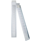 Pack of 2 66" L 960lbs Capacity Loading Ramps with 2pcs Tie Straps 1Pair Gloves--Silver