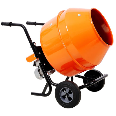 5CUFT(150L) Horizontal Portable Cement Mixer, Wheel Barrow Portable Cement Concrete Mixer 115V - 60HZ CSA Certificated - Fab Heavy Parts