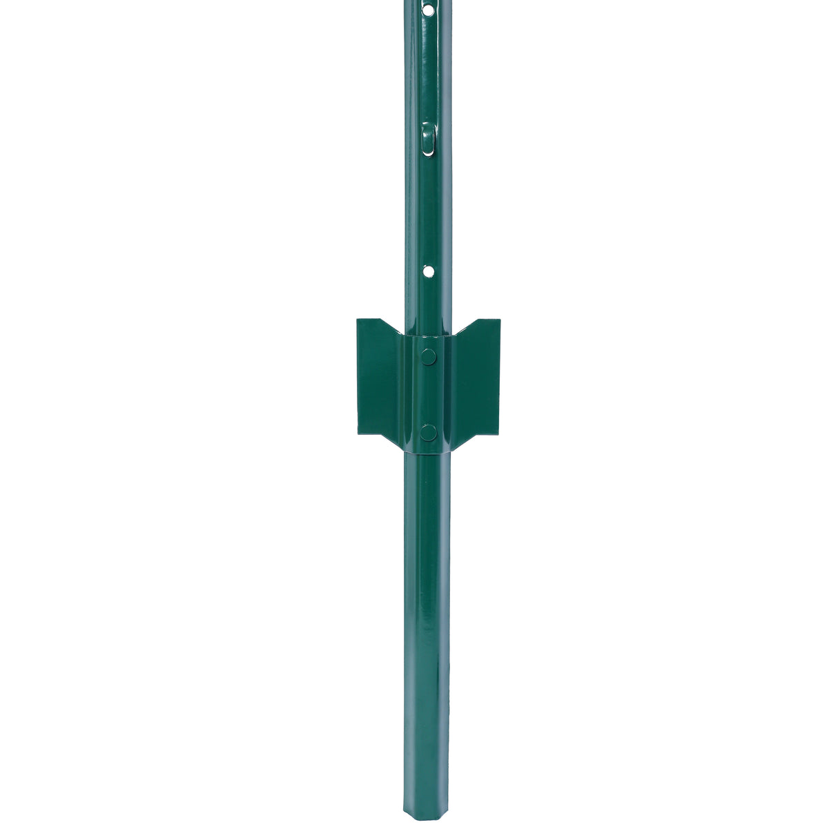 4Feet 10Pack Heavy Duty Metal Fence Post with U-Channel Steel U-Post for Holding Garden Wire Corner Anchor--Green