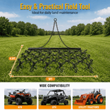 5FTX4.5FT Heavy-Duty Steel Drag Harrow Field Leveling Chain Rake for ATV UTV Compact Utility Tractor - Fab Heavy Parts