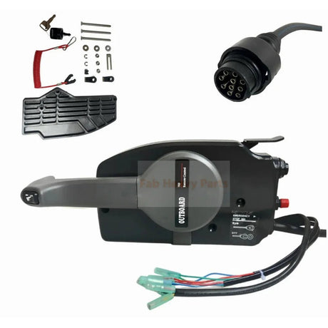 5M 10pins Side Outboard Remote Control Box 703 - 48207 - 17N Fits for Yamaha - Fab Heavy Parts