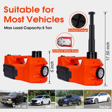 5T 12V Hydraulic Car Jack Kit 4 in 1 Floor Jack Lift with Electric Impact Wrench 10000Lbs Capacity - Fab Heavy Parts