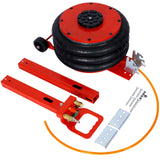 5T Triple Bag Air Jack Pneumatic Lifting 16in Capacity 11000lbs Easy - Collapsing Terrain Red - Fab Heavy Parts