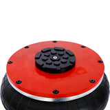 5T Triple Bag Air Jack Pneumatic Lifting 16in Capacity 11000lbs Easy - Collapsing Terrain Red - Fab Heavy Parts
