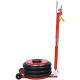5T Triple Bag Air Jack Pneumatic Lifting 16in Capacity 11000lbs Easy - Collapsing Terrain Red - Fab Heavy Parts