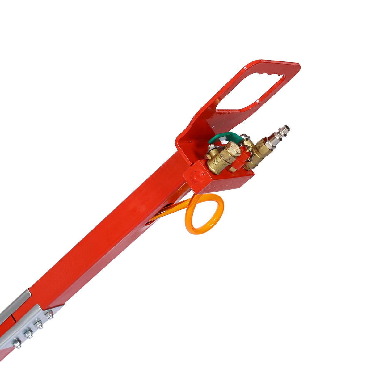 5T Triple Bag Air Jack Pneumatic Lifting 16in Capacity 11000lbs Easy - Collapsing Terrain Red - Fab Heavy Parts